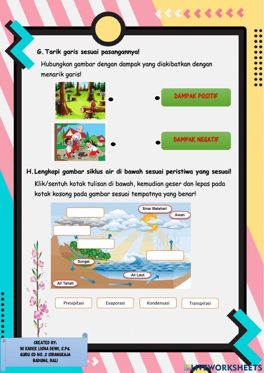 E-LKPD Kelas V Tema 8 Siklus Air