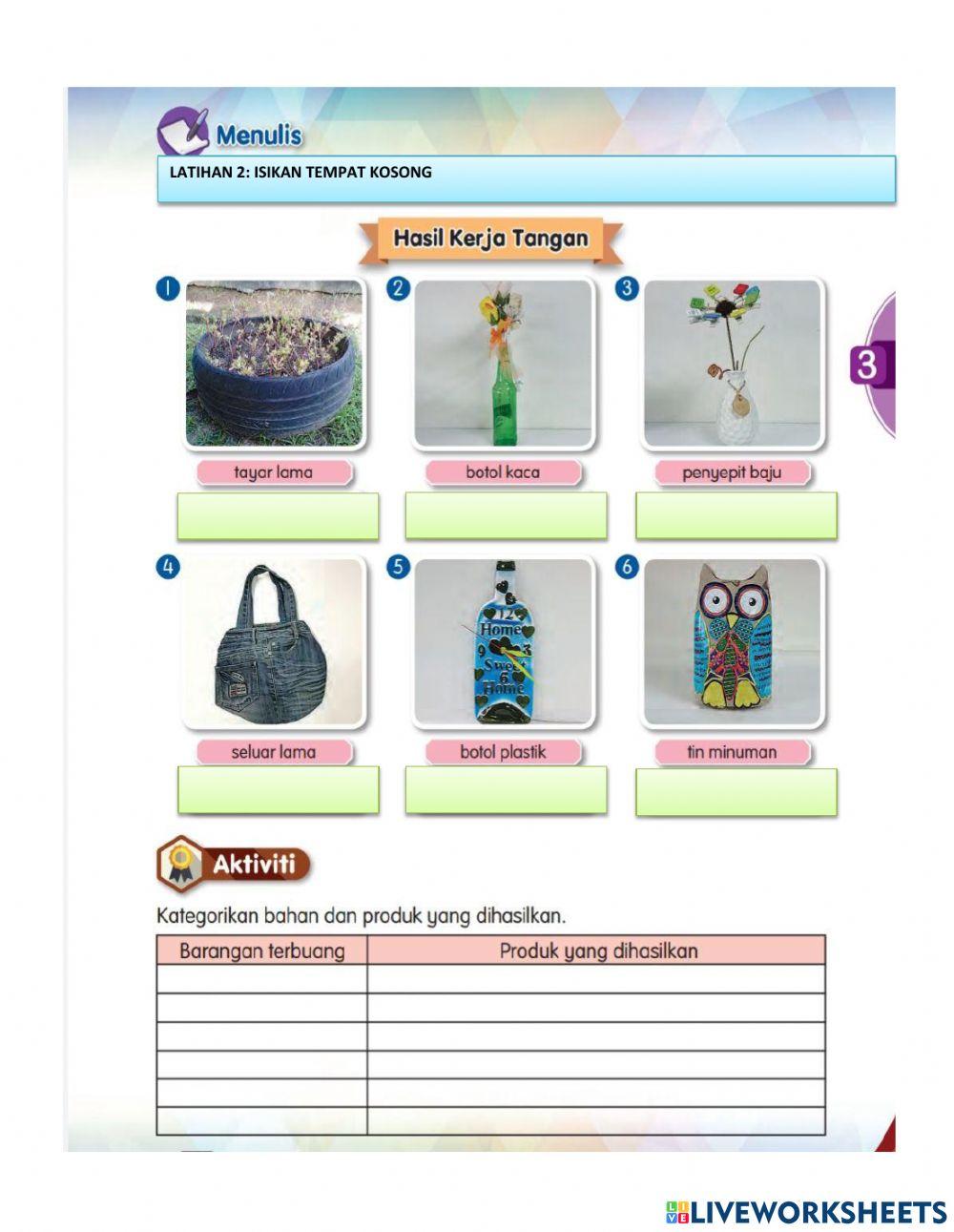 Tema 3: kerja tangan