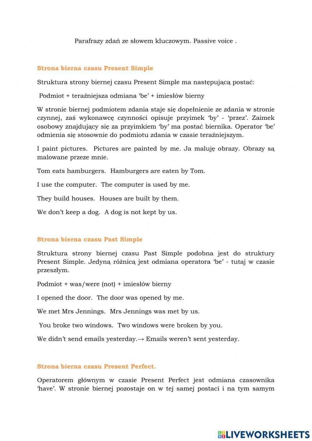 Key word transformation