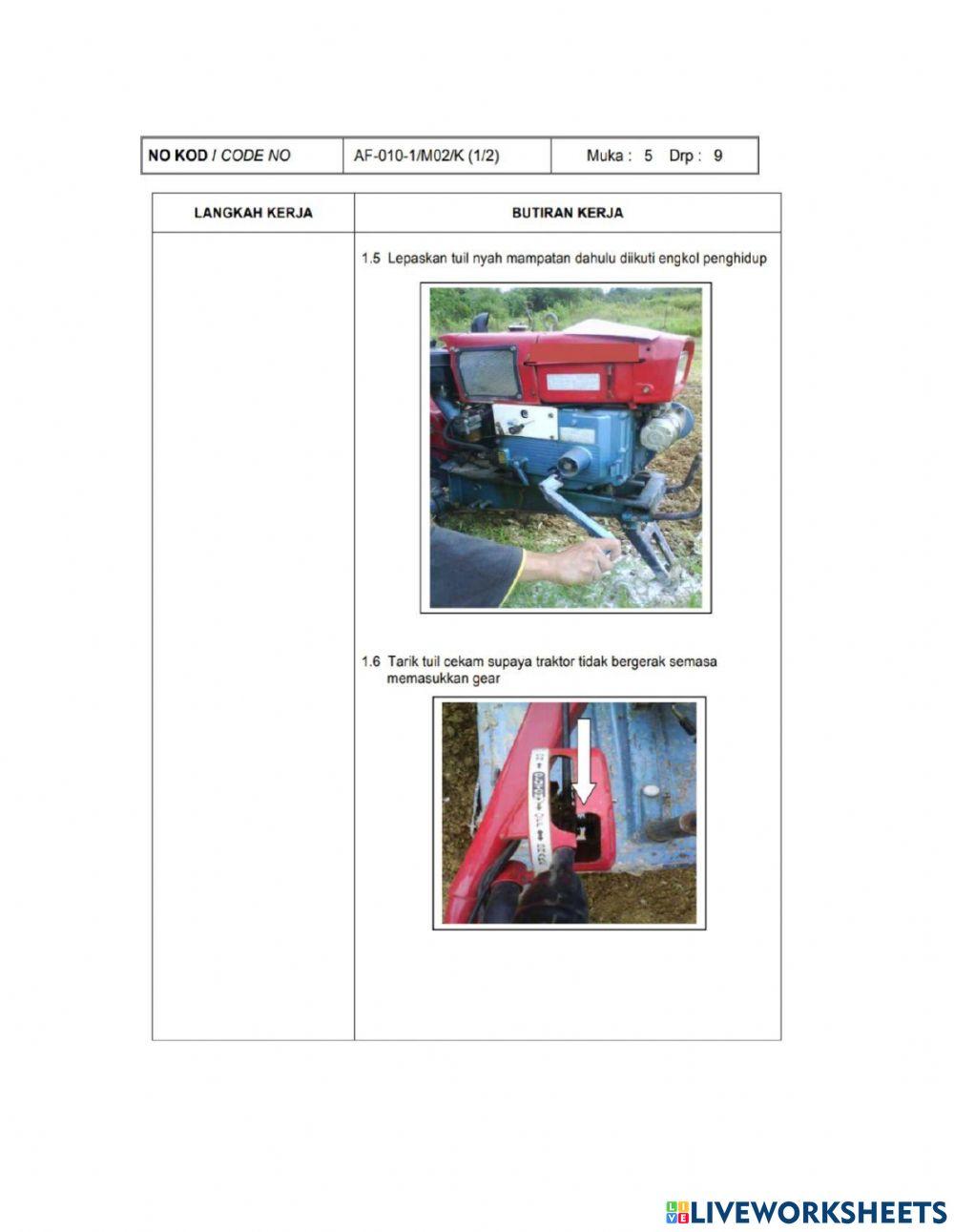 Af-010-1 pekerja am tanaman