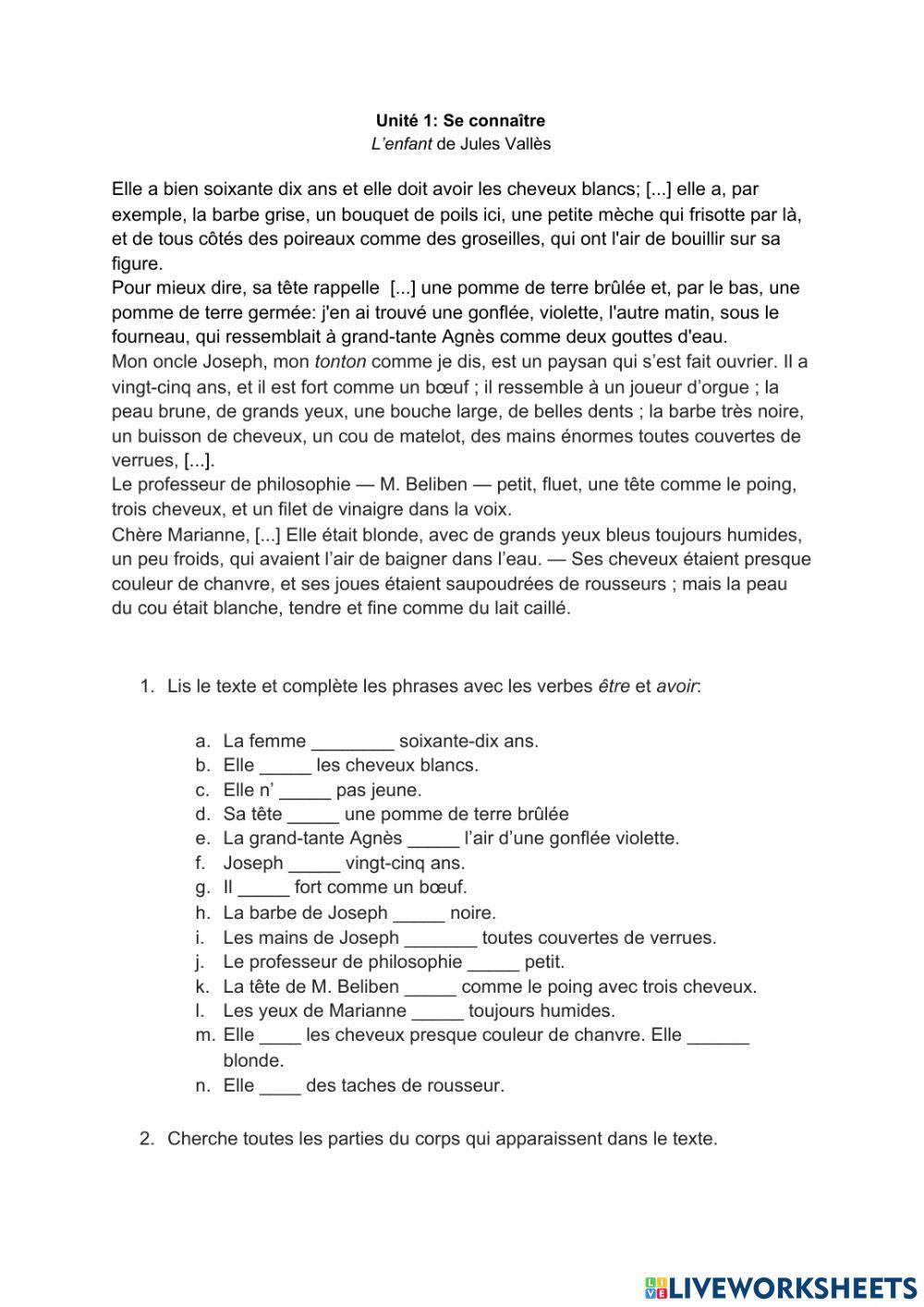 L'Enfant de Jules Vallès