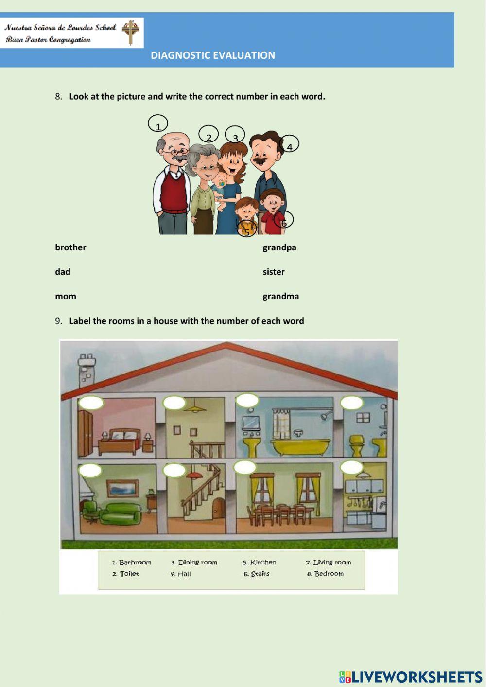 EVALUACION DIAGNOSTICA PRIMERO