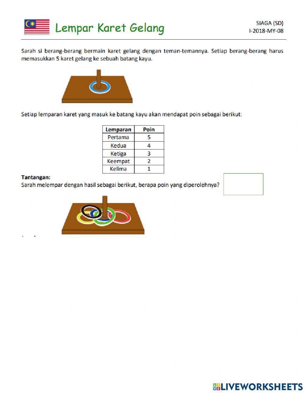Soal Berpikir Komputasi - Logika - Menemukan Pola