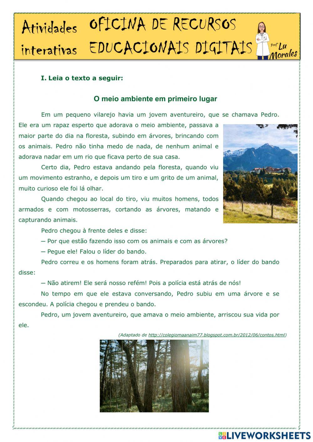 Interpretação de Conto