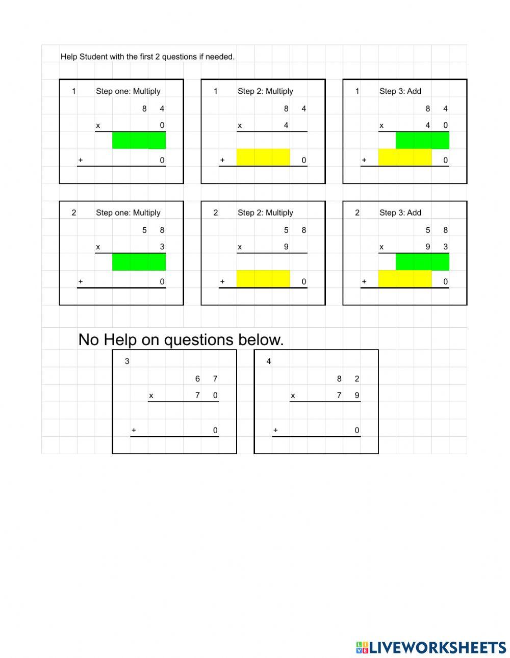 Multiplication March 31
