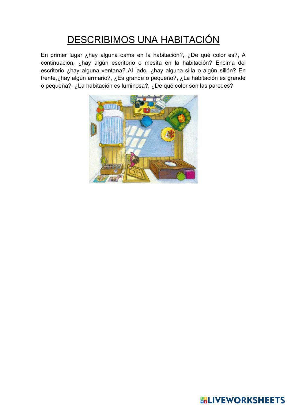 Descripción de una habitación