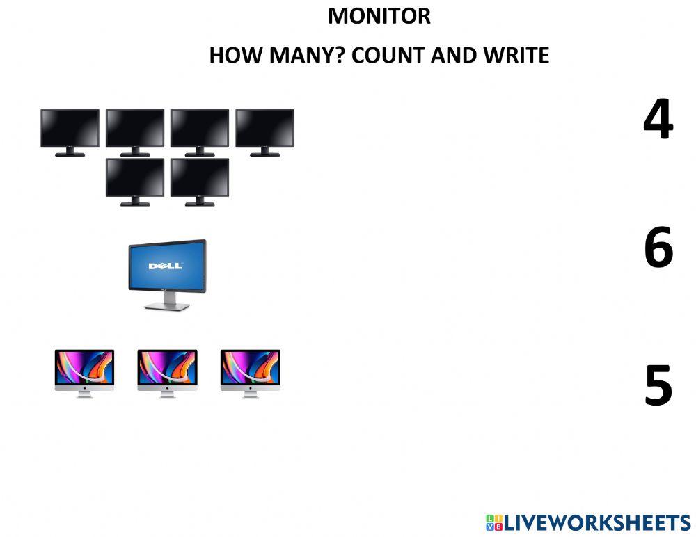 monitor count part one GRADE 1 AND 2