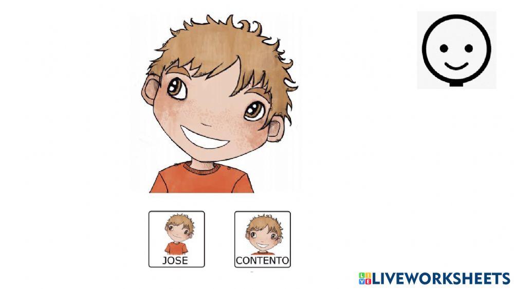 emociones contento enfadado jose