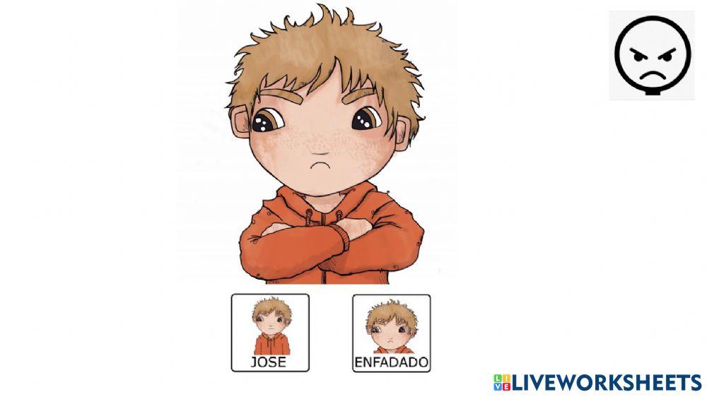 emociones contento enfadado jose
