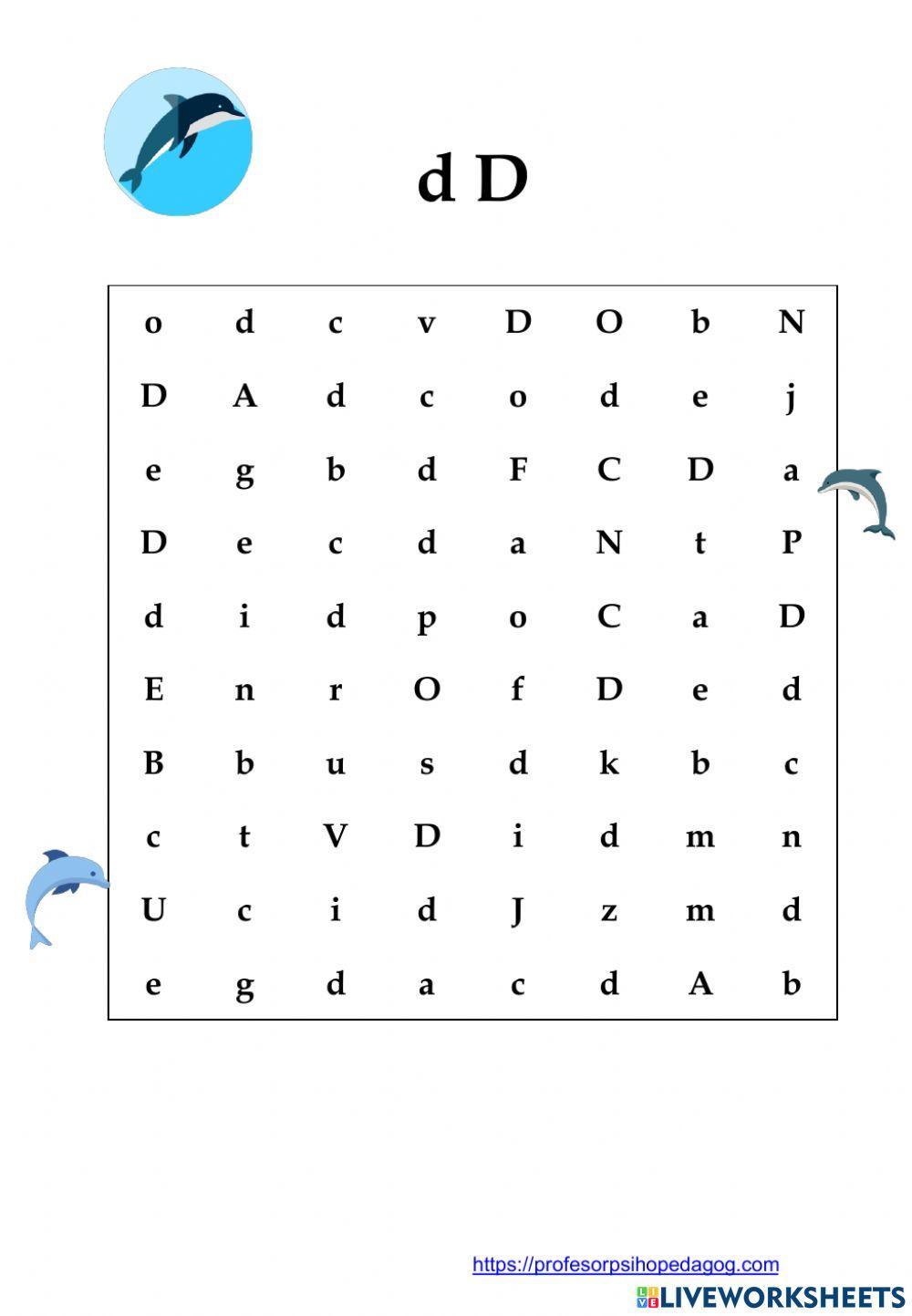 Careul de litere - „p”, „b”, „d”