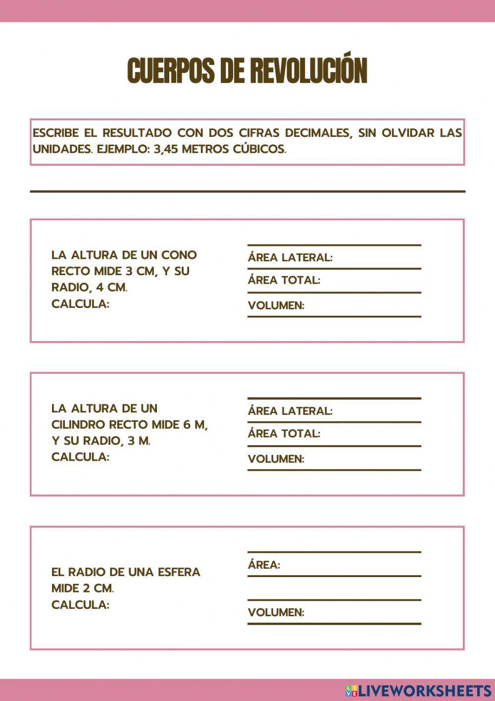 Cuerpos de revolución