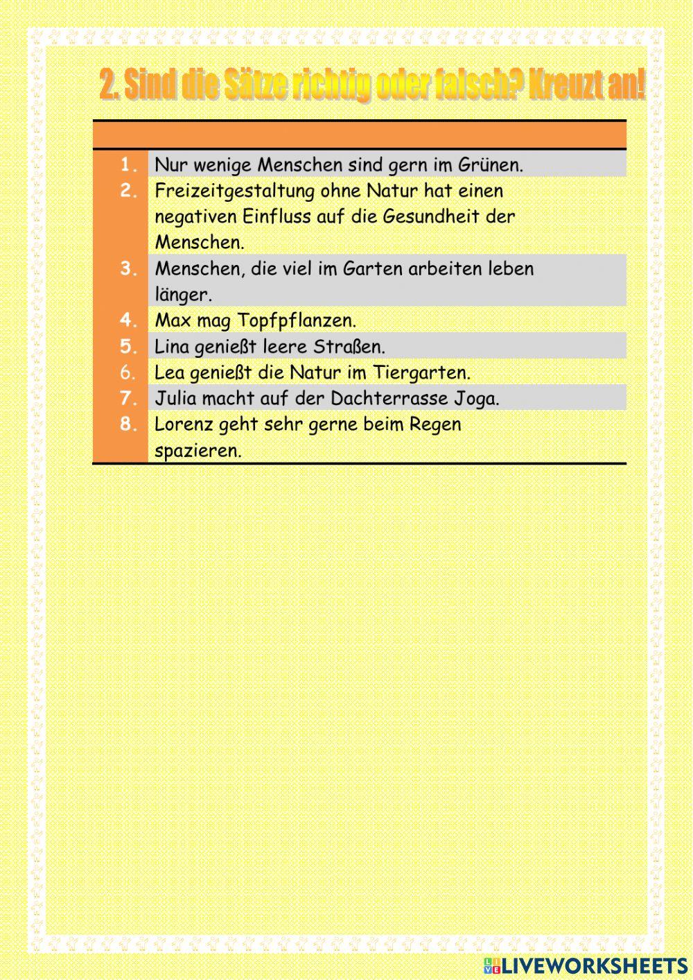 Unser Alltag und Natur Unser Alltag und Natur