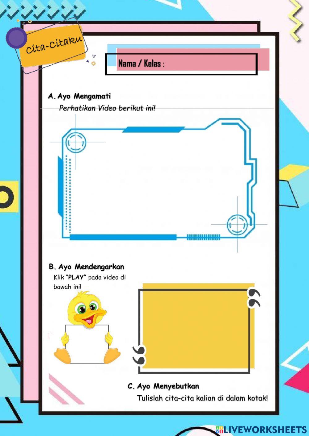 Latihan soal cita-citaku