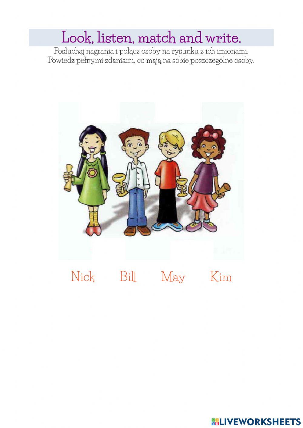 Klasa 3 - My new clothes