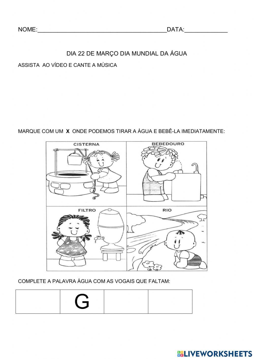 Dia 22 de Março: Dia Mundial da Água