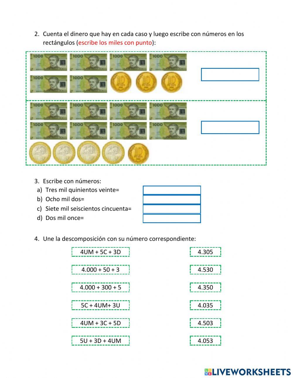 Números hasta el 10.000
