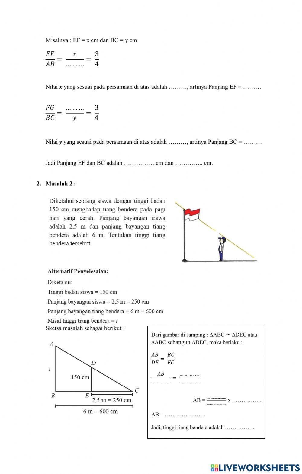 Masalah Kesebangunan