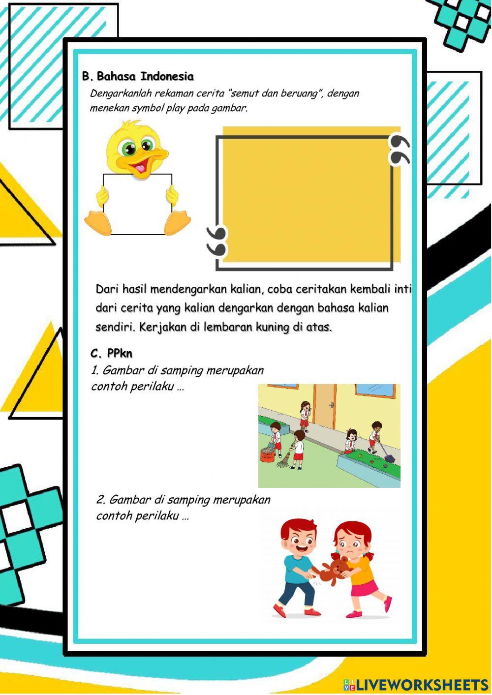 Lkpd kelas 2 tema 7 sdn 02 tembelanggunung