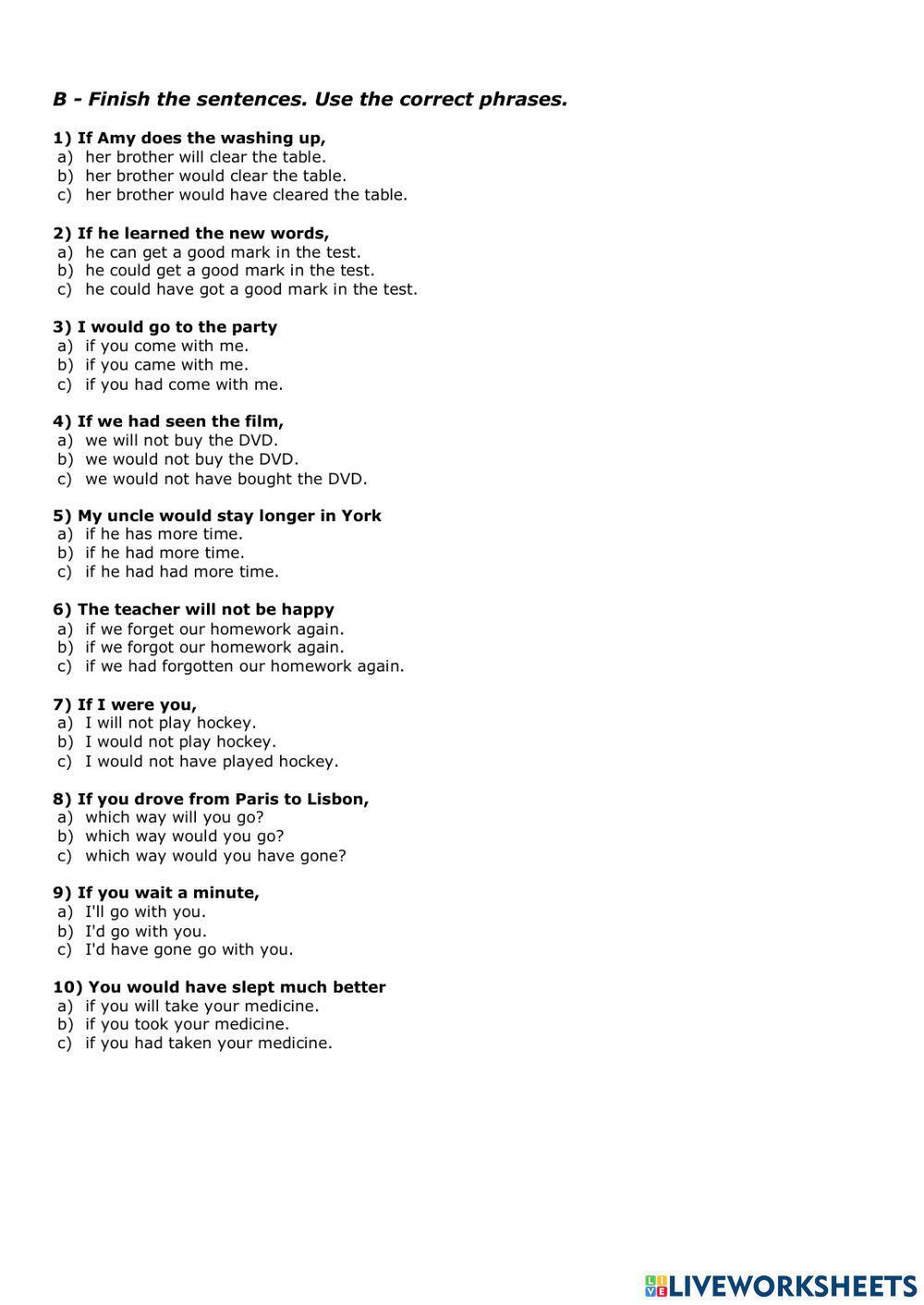 1-2-3 conditional test