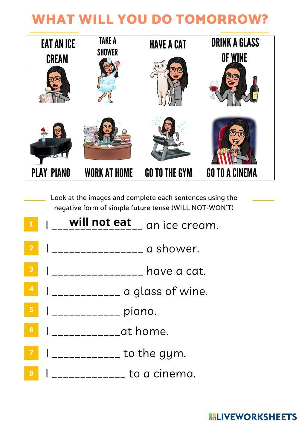 What will you do tomorrow?