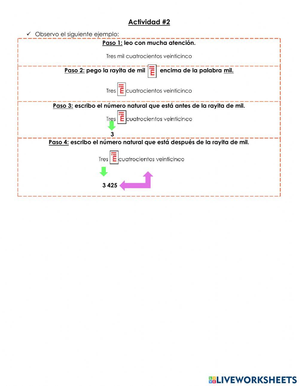 Números naturales 3