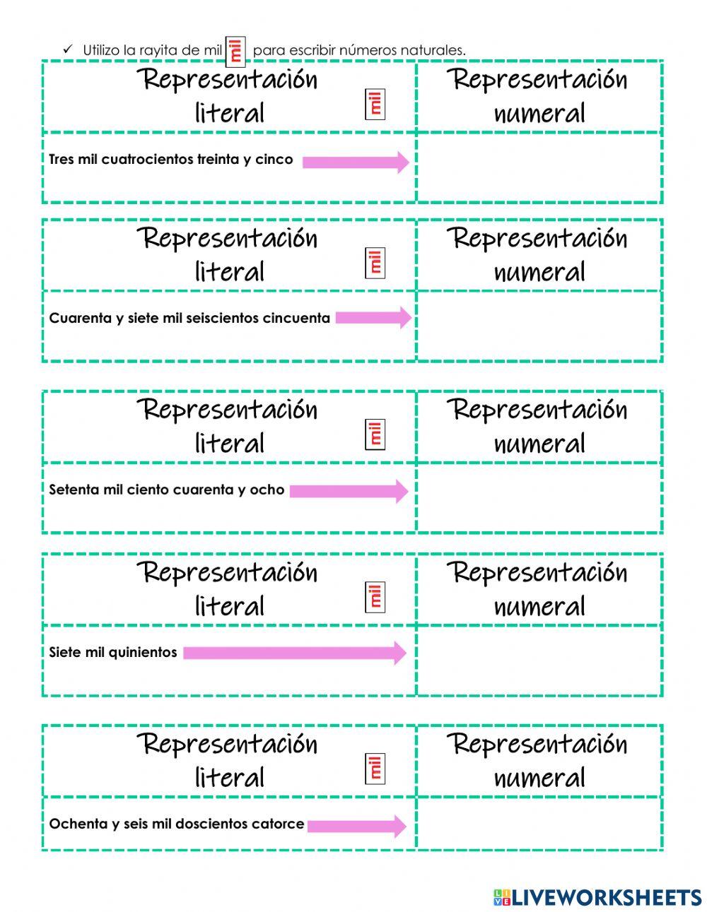 Números naturales 4