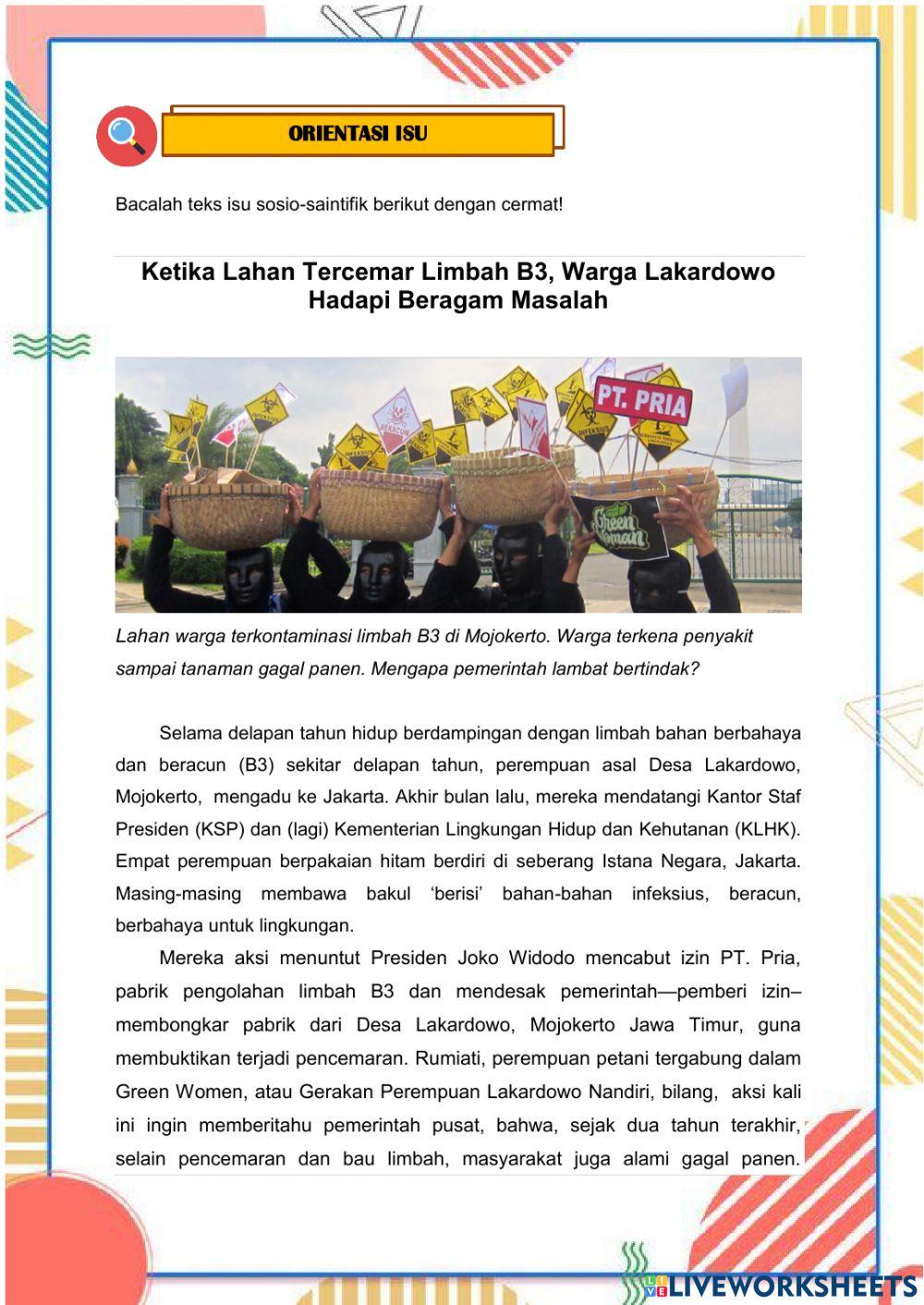 Pencemaran Lingkungan (Pencemaran Tanah)