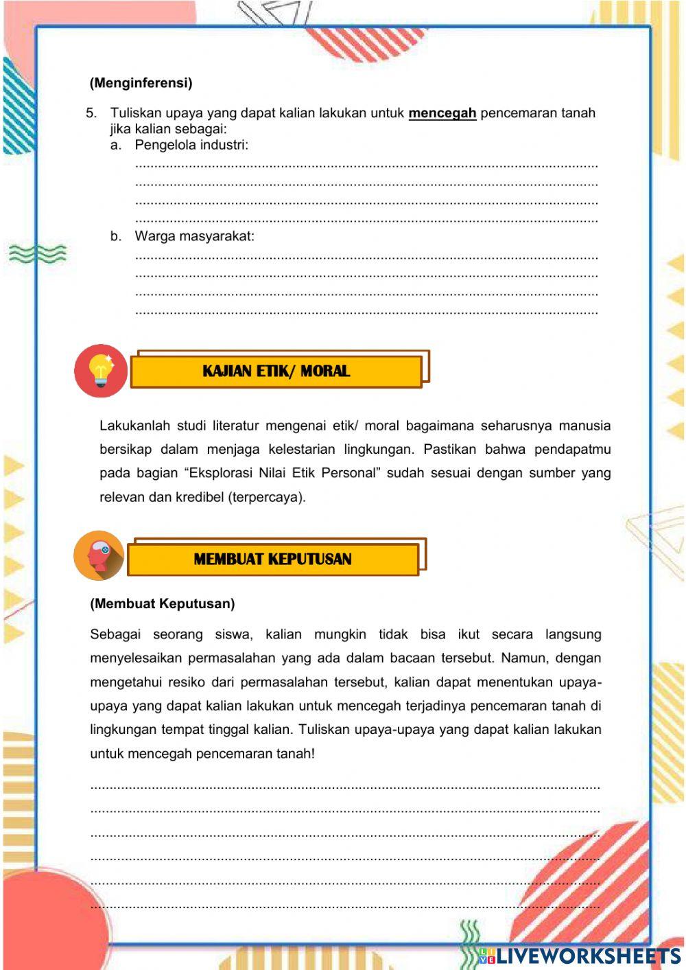 Pencemaran Lingkungan (Pencemaran Tanah)