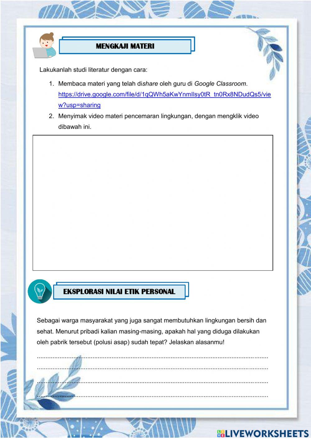 Pencemaran Lingkungan (Pencemaran Udara)