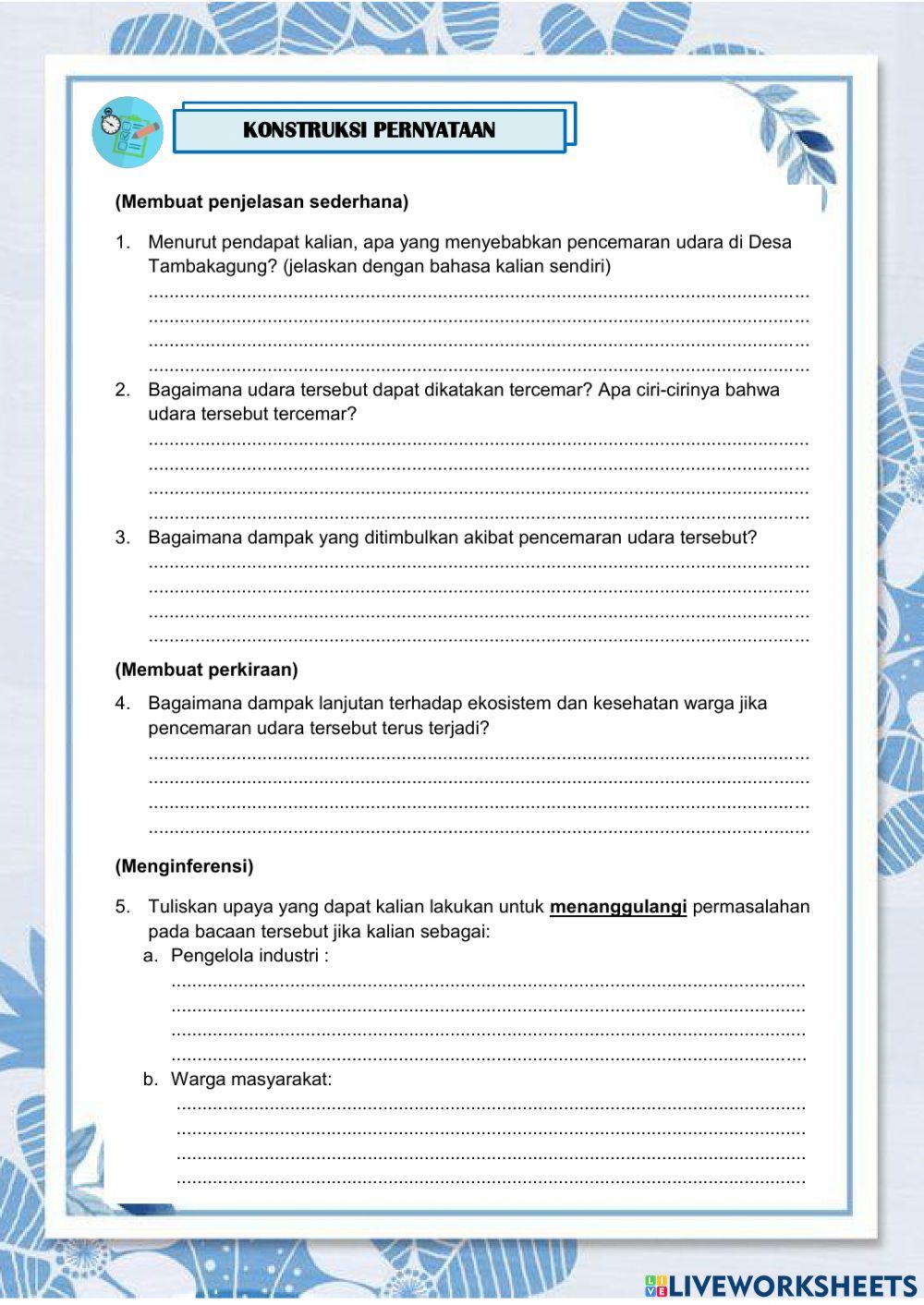 Pencemaran Lingkungan (Pencemaran Udara)