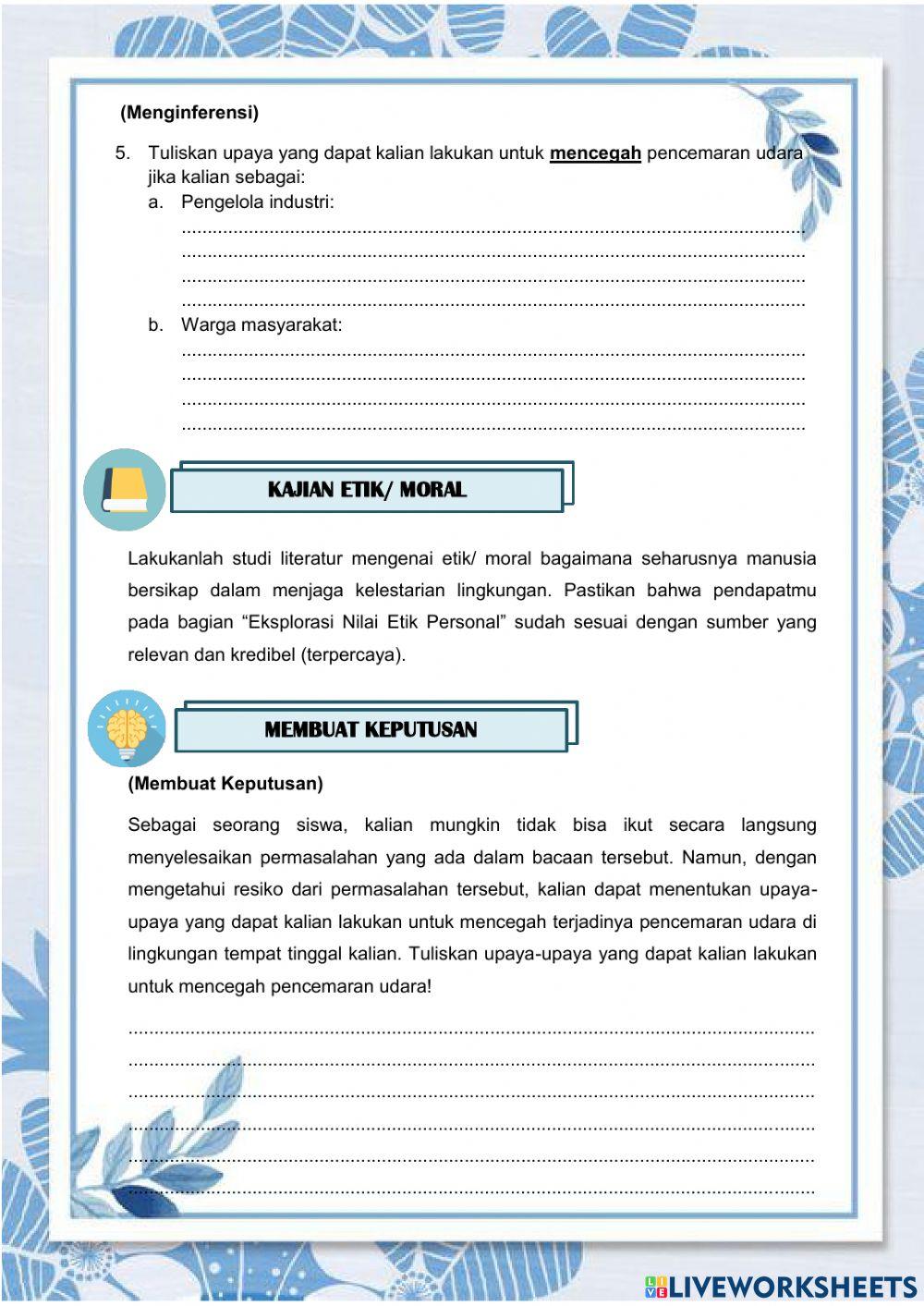 Pencemaran Lingkungan (Pencemaran Udara)