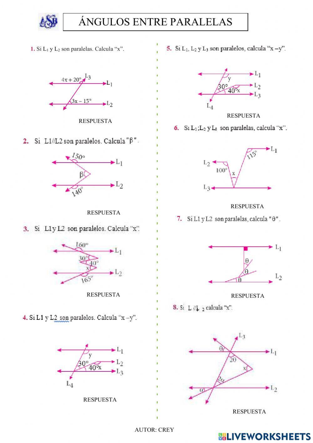 Àngulos entre paralelas
