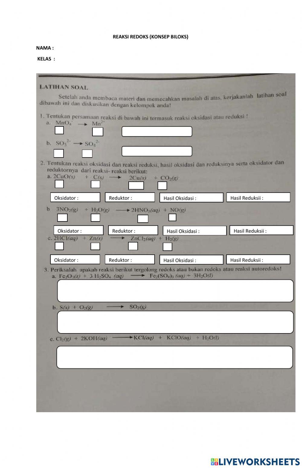 LKS Redoks (Konsep Biloks)