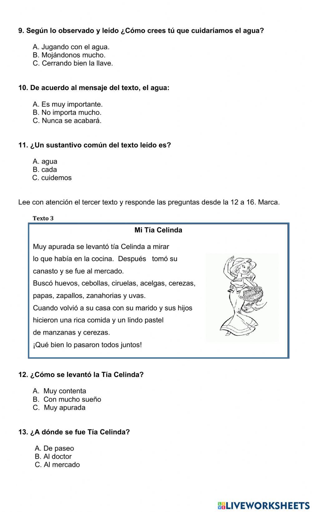 Evaluación diagnóstica lenguaje y comunicación