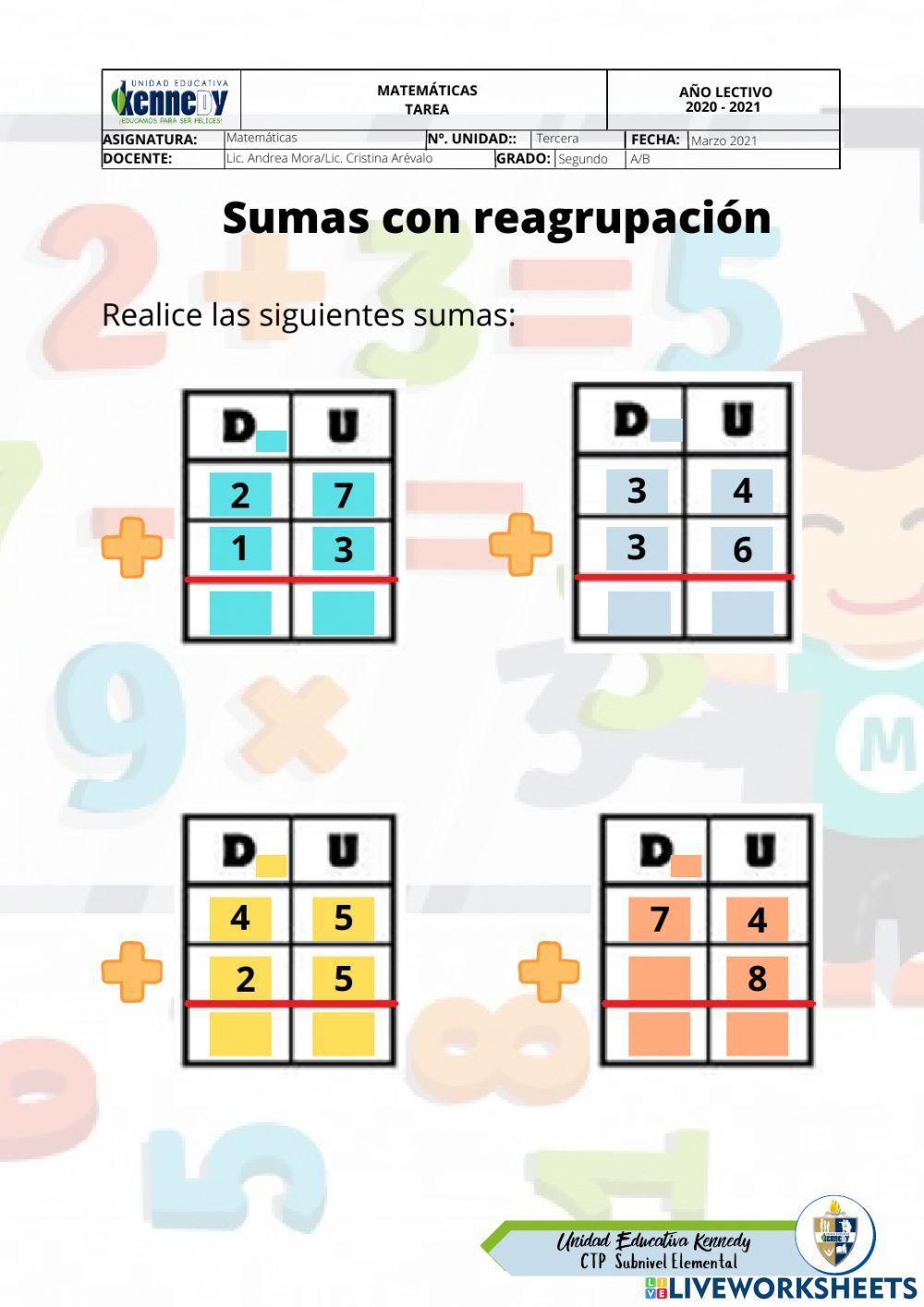 Sumas con llevadas