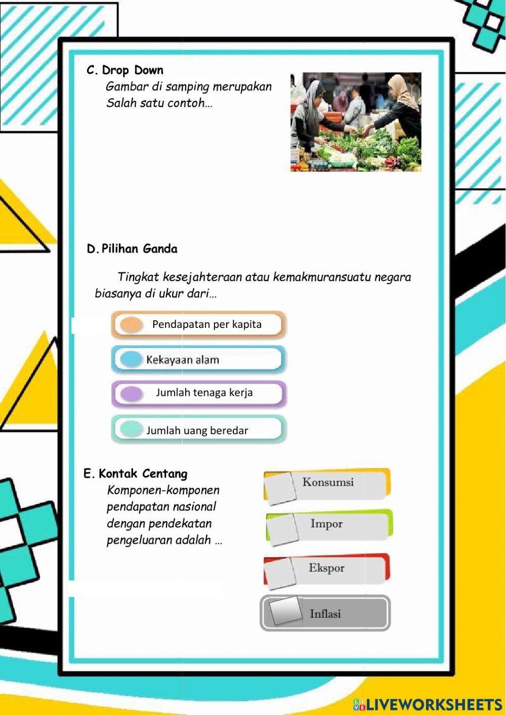 Tugas Pelatihan E-LKPD LiveWorkSheet