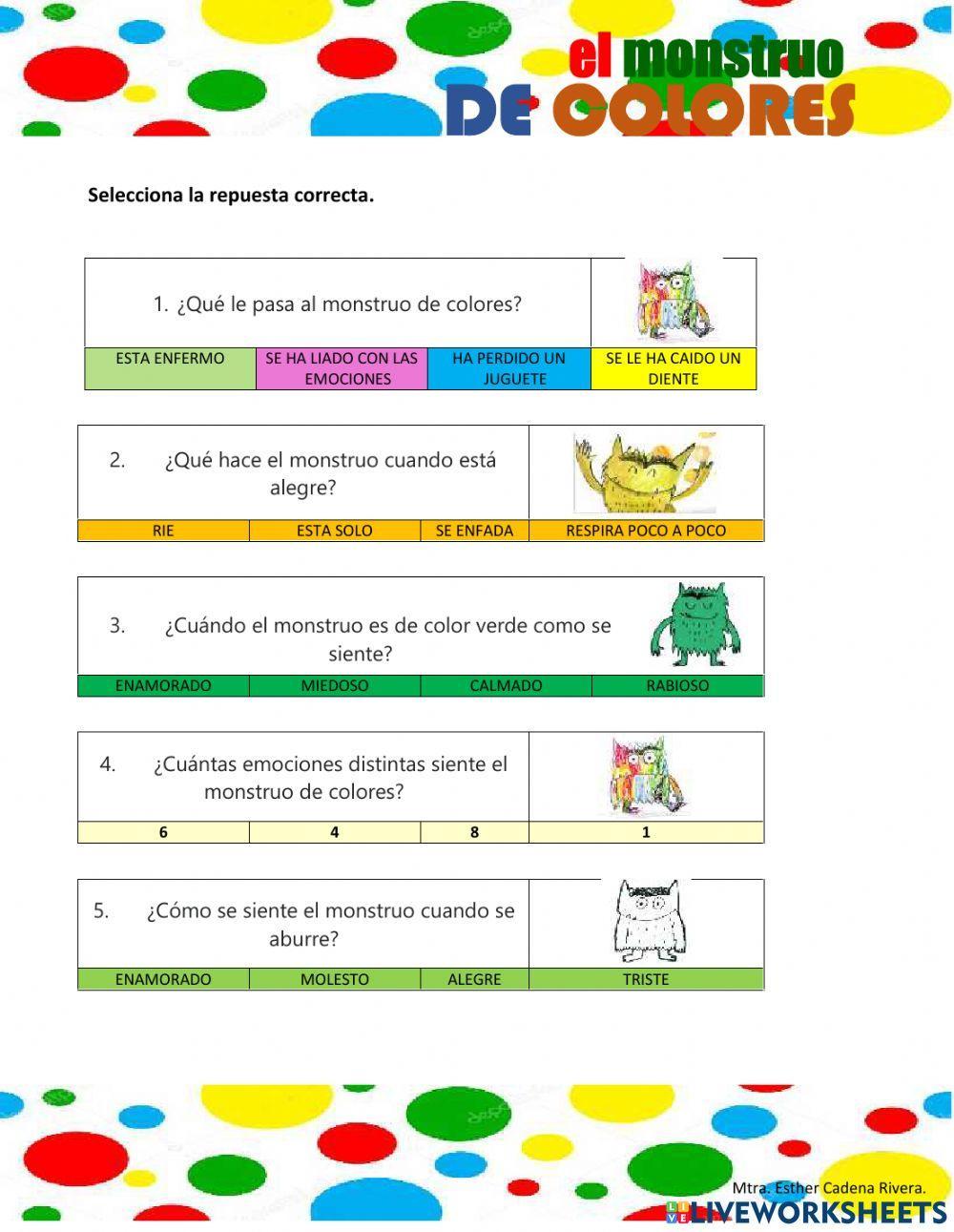 El monstruo de colores