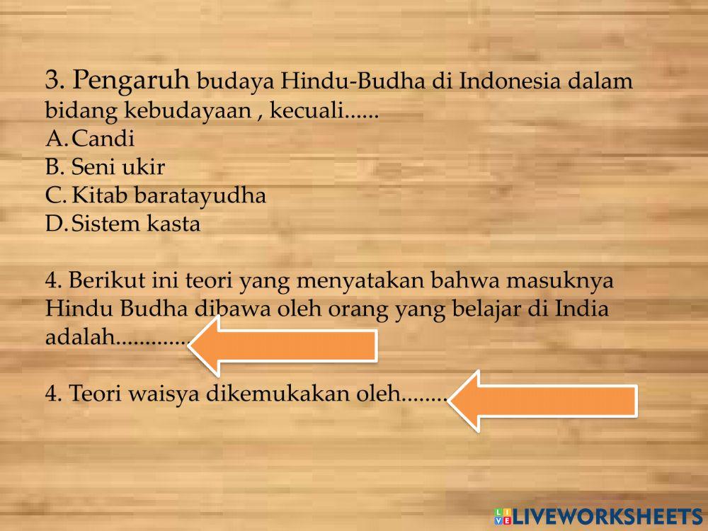 Kehidupan masyarakat Hindu-Budha