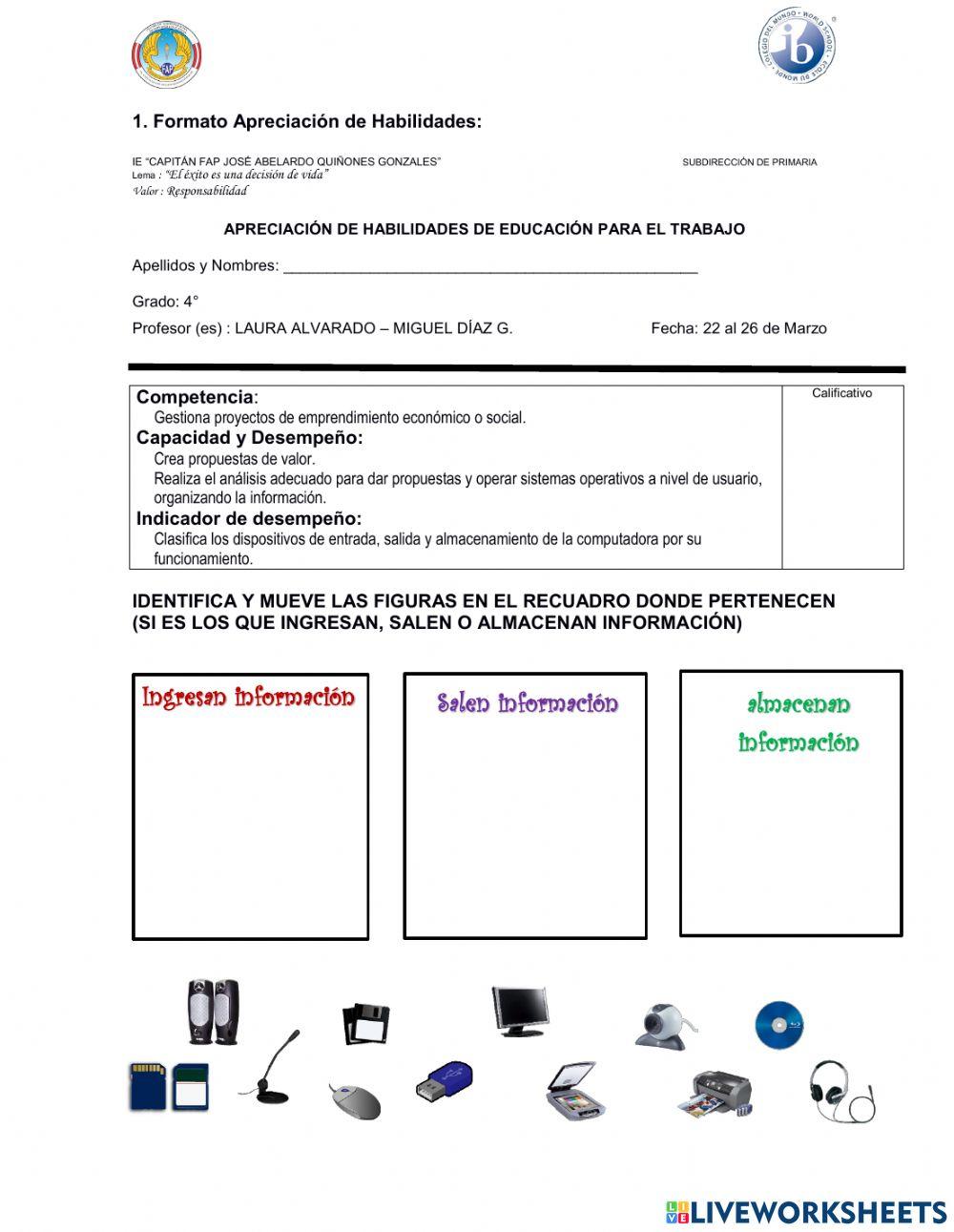 Funcionamiento de una Computadora y sus Dispositivos