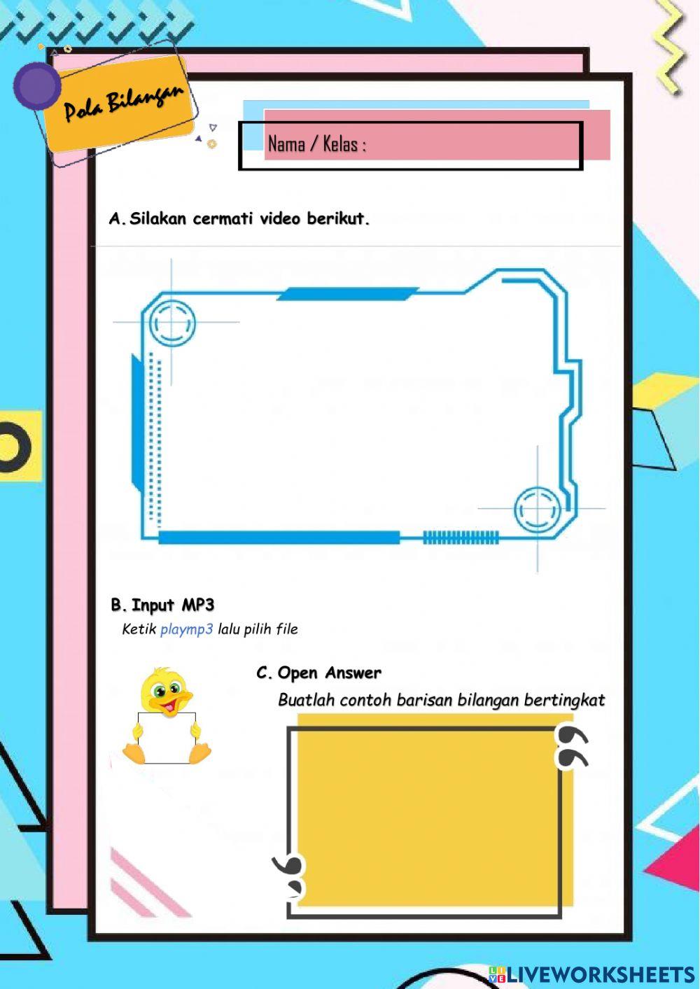 LKPD Pola Bilangan Kelas VIII