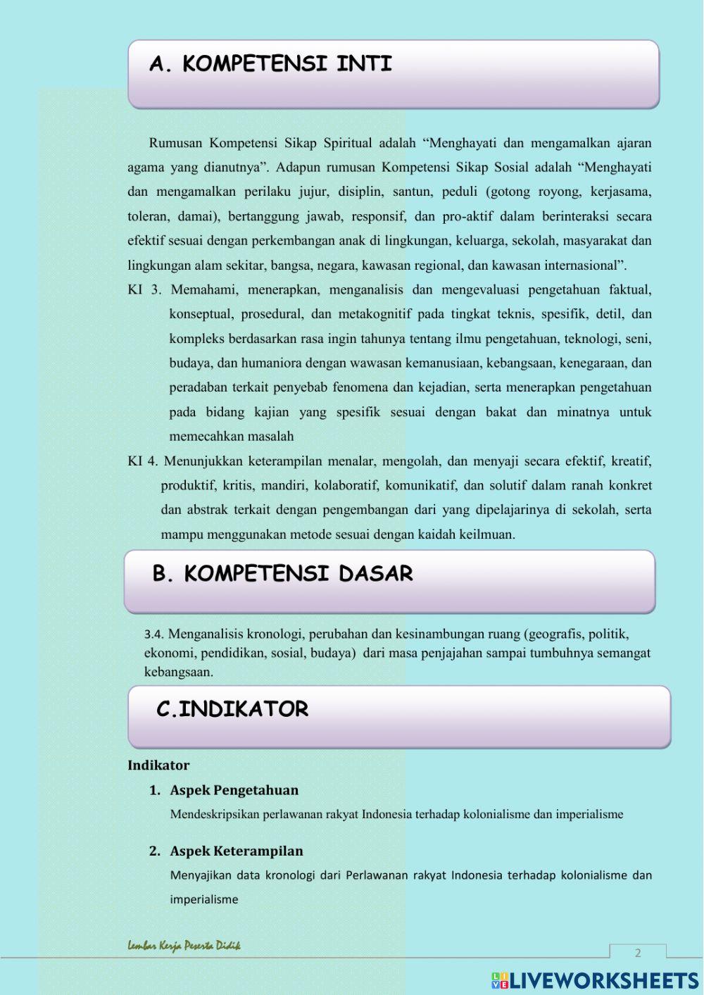 Perlawanan terhadap kolonialisme dan imperialisme