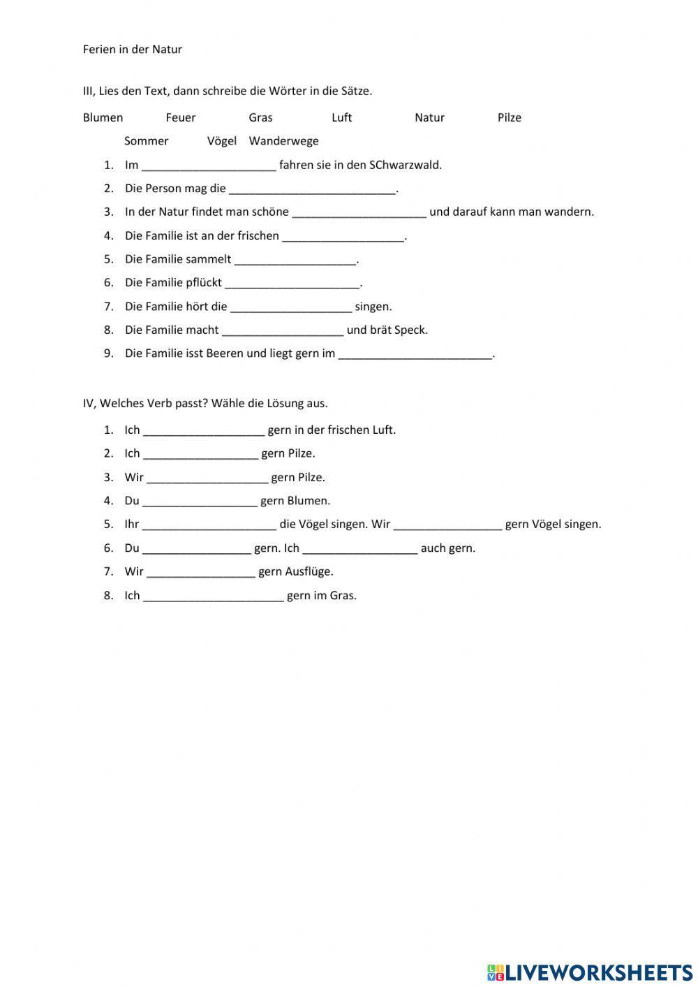 Ferien in der Natur 2