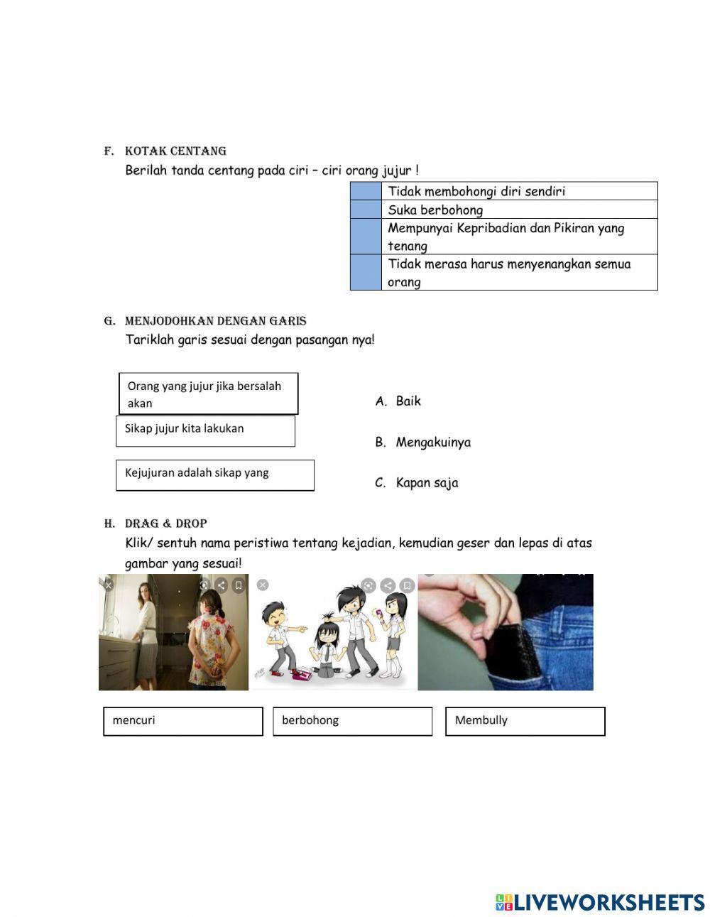 Kejujuran dalam belajar