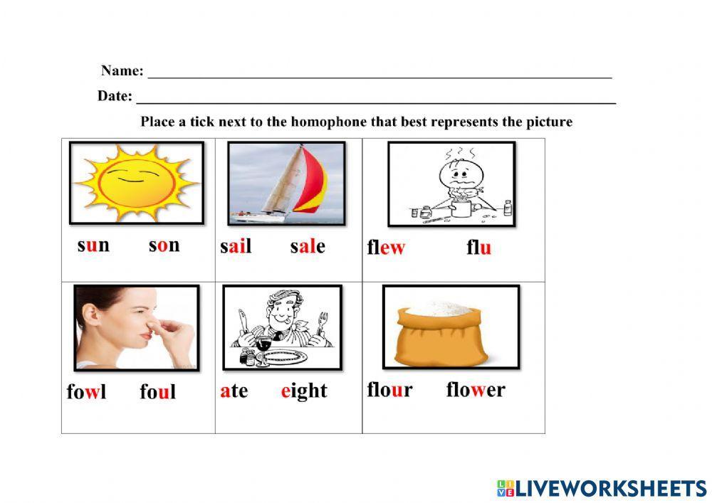 Homophones