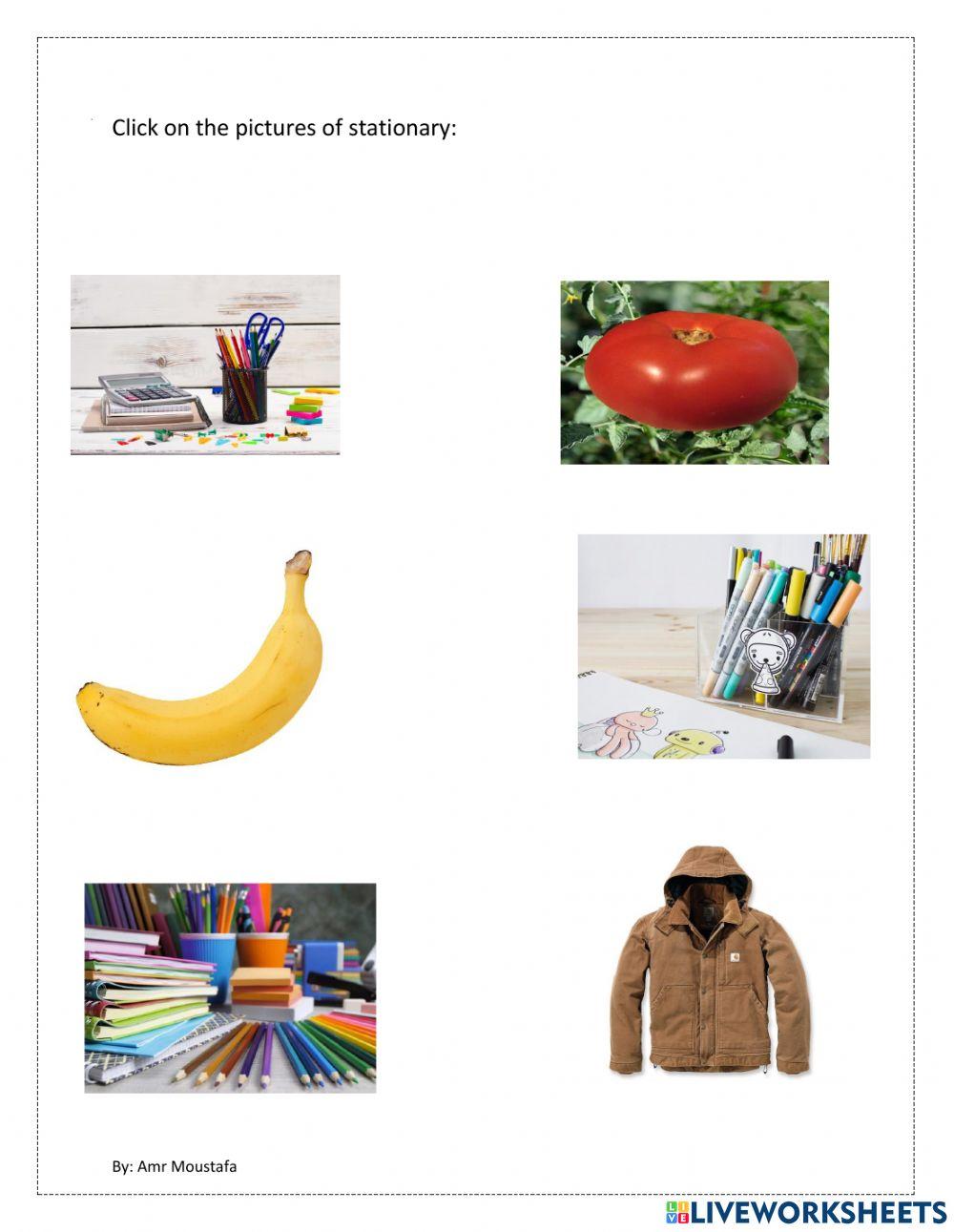 Click to find stationary