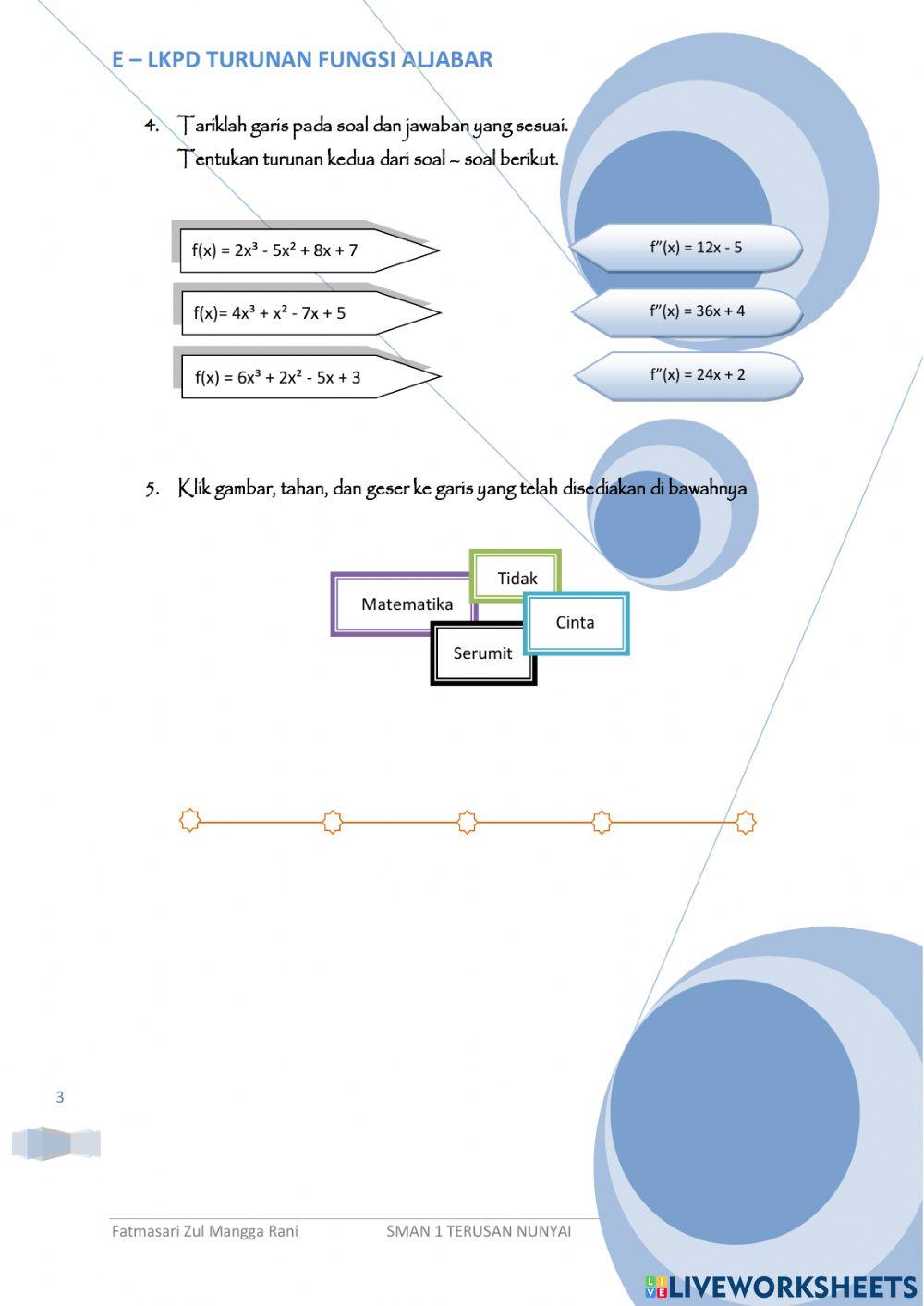 LKPD Turunan Fungsi Aljabar