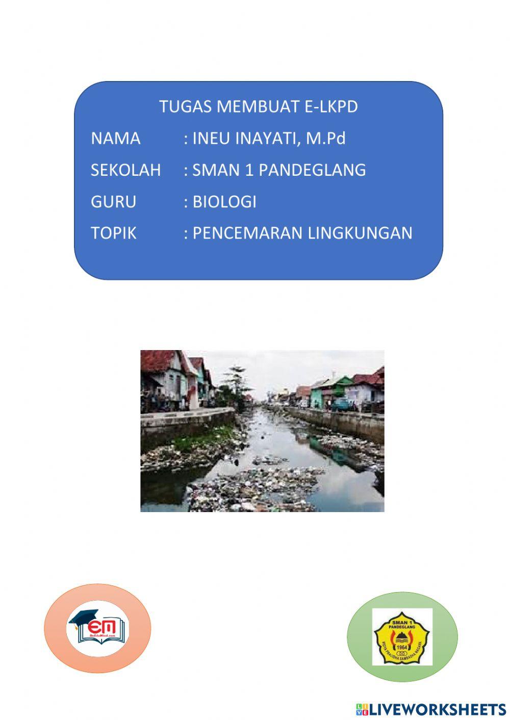 Pencemaran Air, Tanah dan Udara