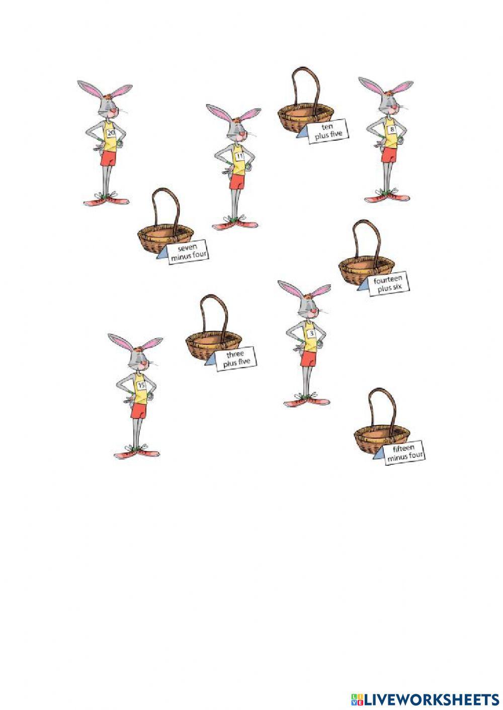 Easter rabbits and numbers