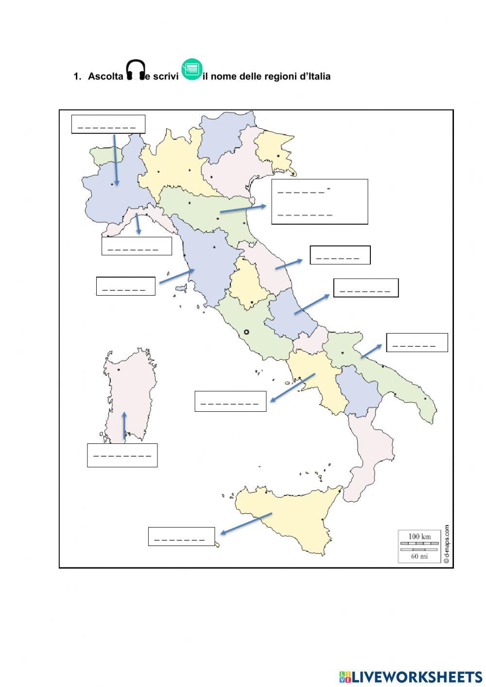 Le regioni d'Italia