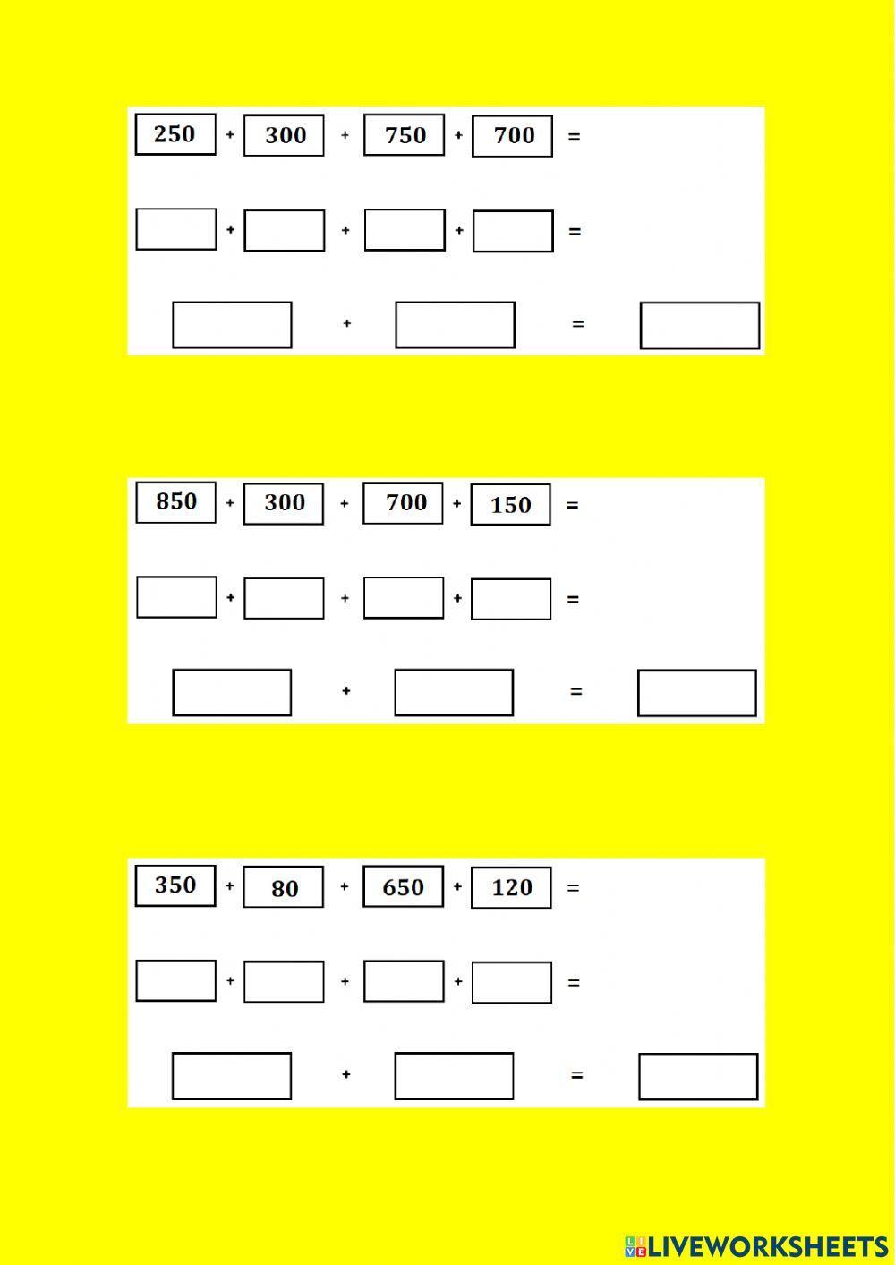 Buscando el 10, 100 y 1000